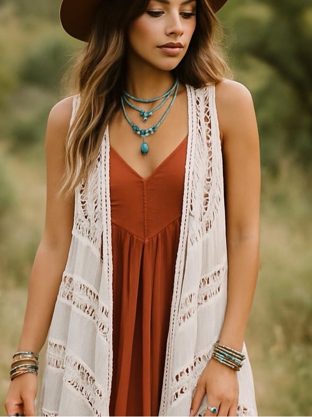 Vivid White Crochet Fringe Vest Boho Beach Duster Coverup Size 3X